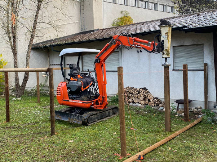 Müller Zäune Schupfart: Weidezaun Halbrundlatten